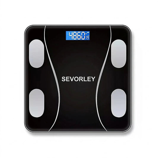 Doba Body Fat Scale Smart Wireless Digital Bathroom Weight Scale Body Composition Analyzer With Smartphone App Bluetooth-compatible black