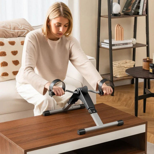 Doba Under Desk Exercise Bike Pedal Exerciser with LCD Display for Legs and Arms Workout