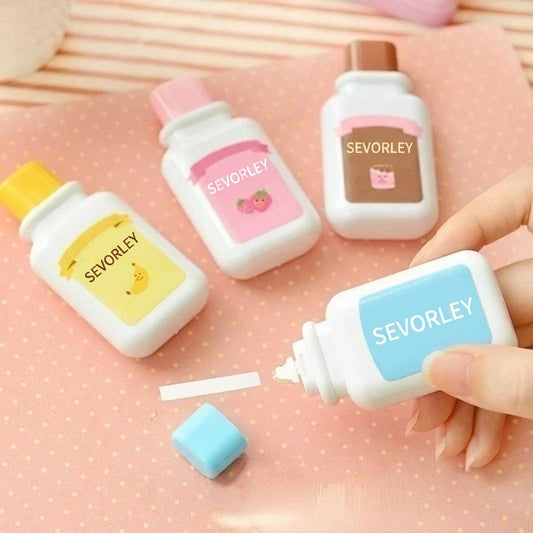 Doba 1pc Adorable Milky White Correction Tape - Perfect for School Supplies and Office Stationery! 1pc