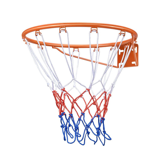 Doba Basketball Rim, Wall Door Mounted Basketball Hoop, Heavy Duty Q235 Basketball Flex Rim Goal Replacement with Net, Standard 18" Indoor and Outdoor Hanging Basketball Hoop for Kids Adults 0 Integrated