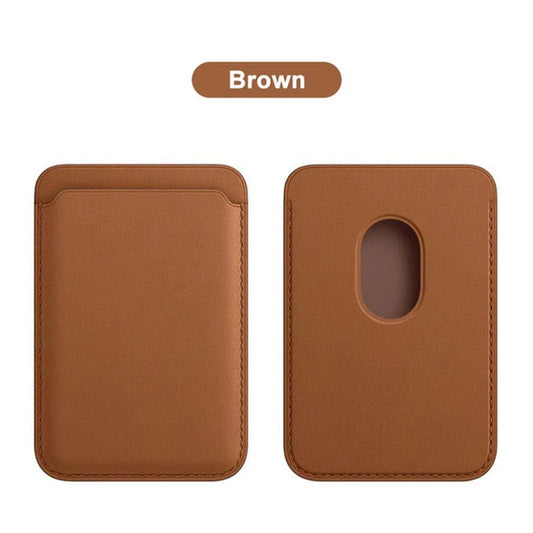 Doba Magsafe Magnetic Leather Card Clip For IPhone 14 Pro Max 13 12 Pro Magnetic Wallet Card Holder Bag Phone Case Accessories