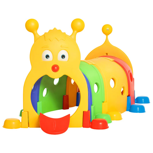 Doba Caterpillar Tunnel, Kids Outdoor Play, Multicolor 59 Inches Long, Non-toxic PP, Toddler Toy for 3-6 Years Old default