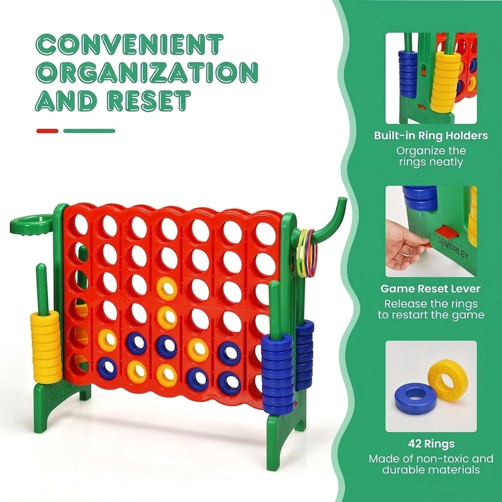 Doba 2.5 Feet 4-to-Score Giant Game Set
