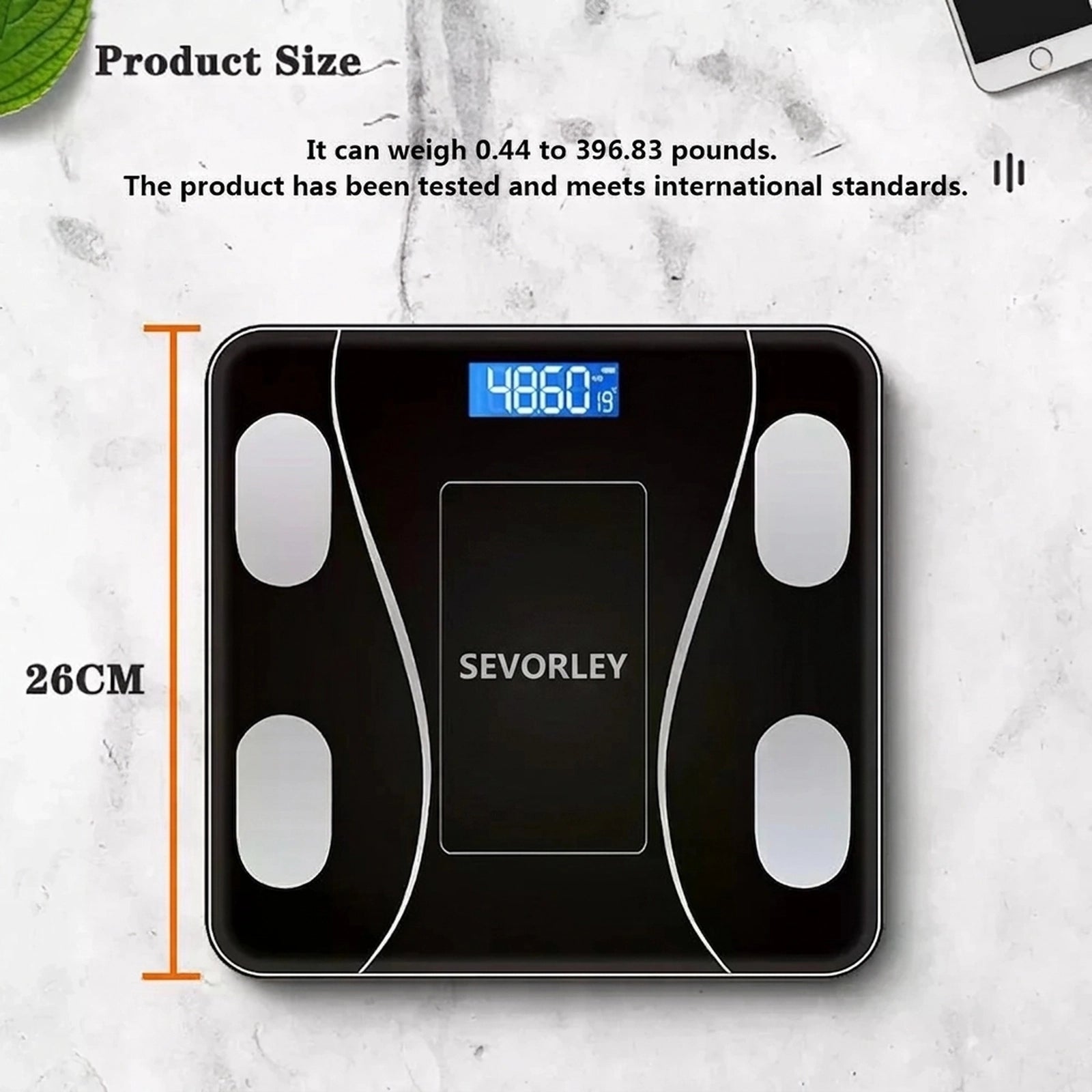Doba Body Fat Scale Smart Wireless Digital Bathroom Weight Scale Body Composition Analyzer With Smartphone App Bluetooth-compatible