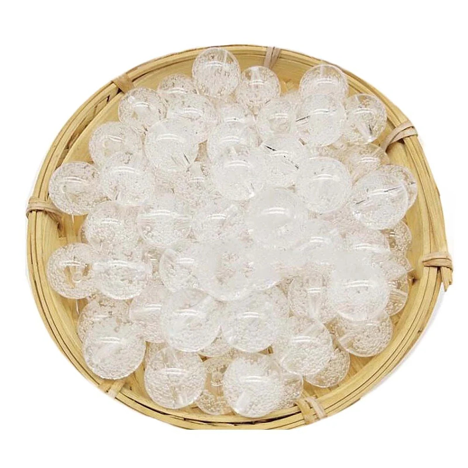 Doba 40Pcs 16MM Bubble Loose Beads Acrylic Beading Kit Air Bubble Beads DIY Handcrafted Loose Beads Default