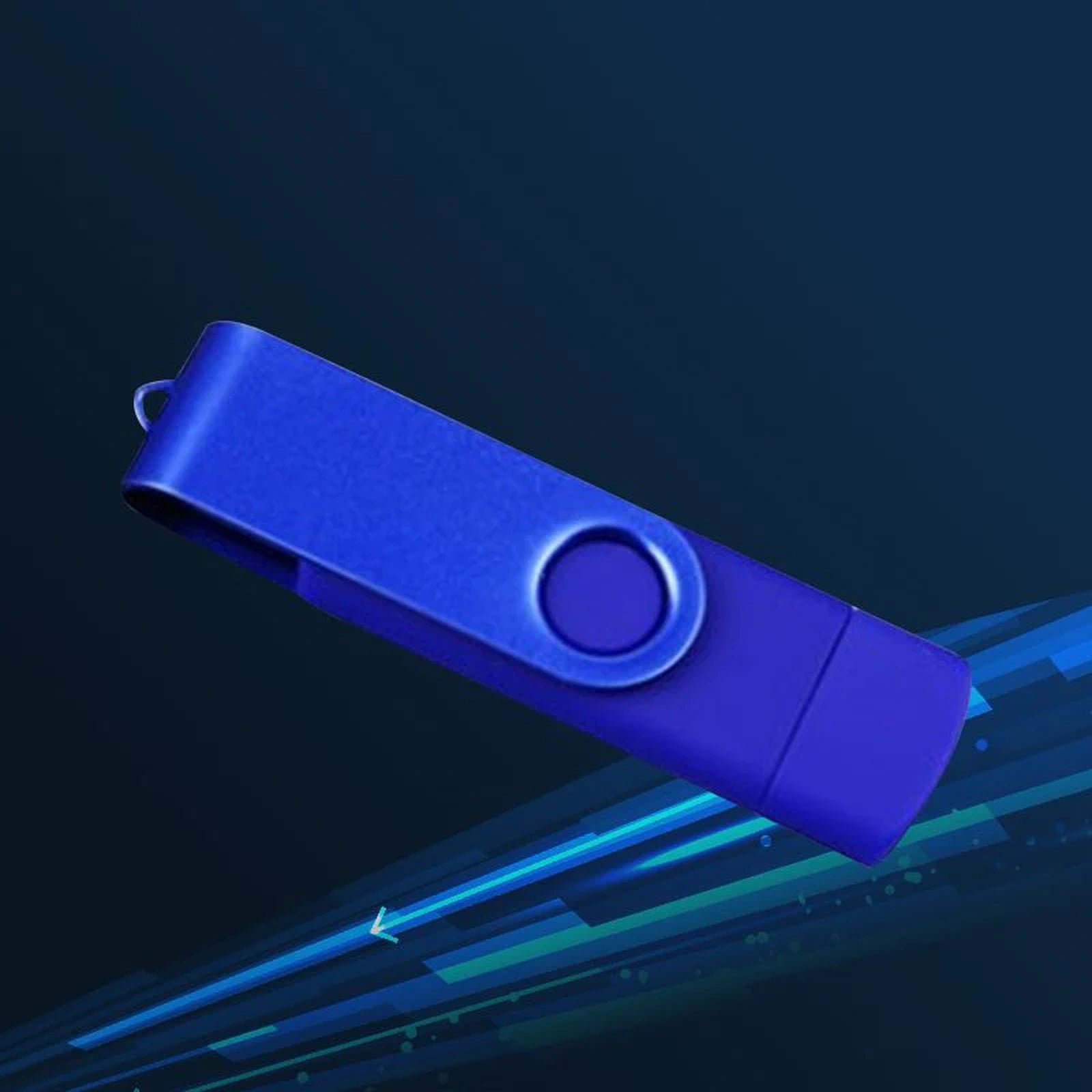 Doba Blue 64GB USB 2.0 OTG USB Flash Drive Smartphone USB Stick Mobile hard disk U disk burning disk
