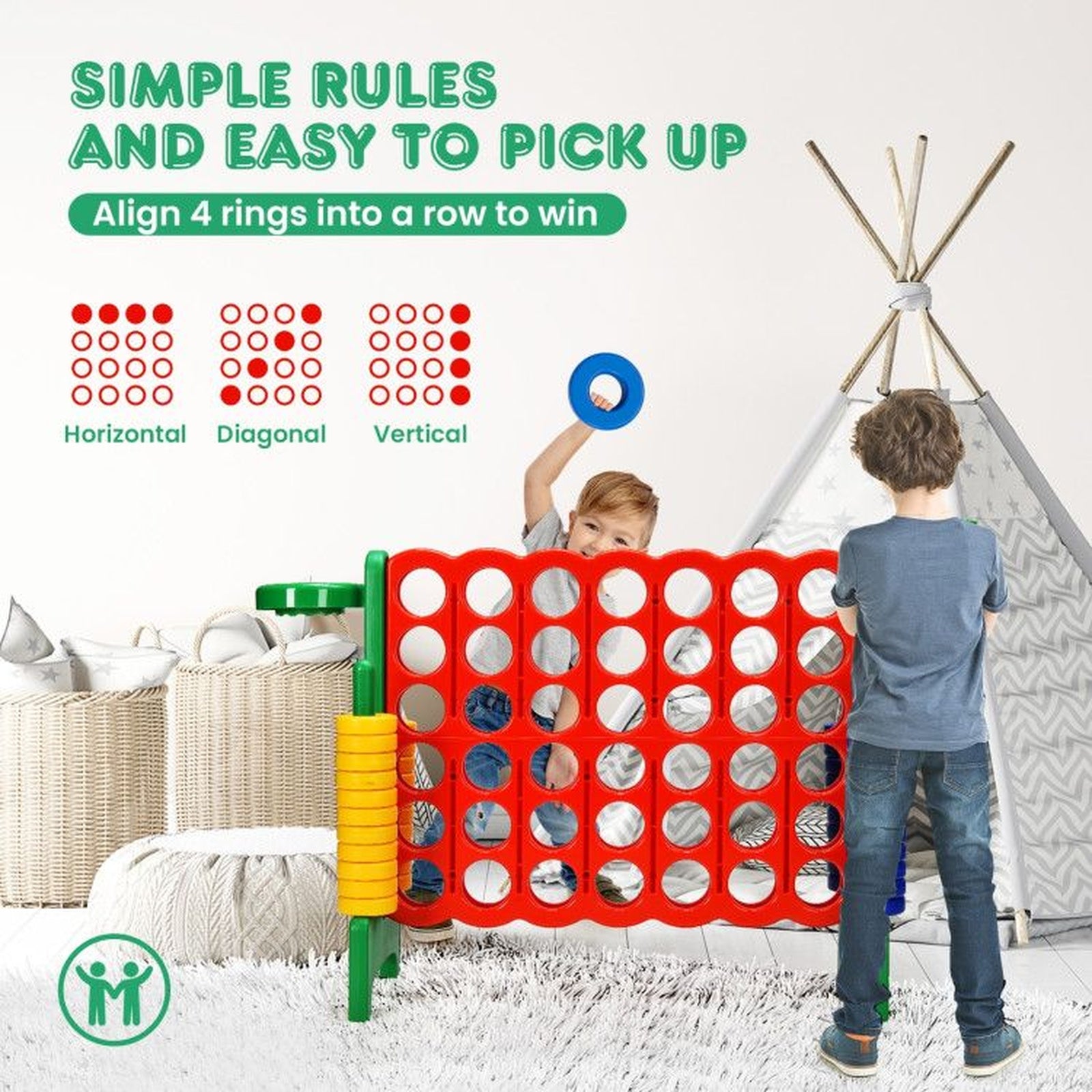 Doba 2.5 Feet 4-to-Score Giant Game Set
