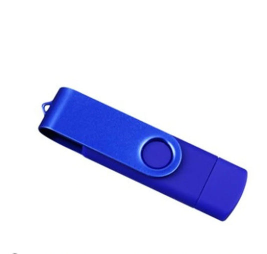 Doba Blue 64GB USB 2.0 OTG USB Flash Drive Smartphone USB Stick Mobile hard disk U disk burning disk 64GB Blue