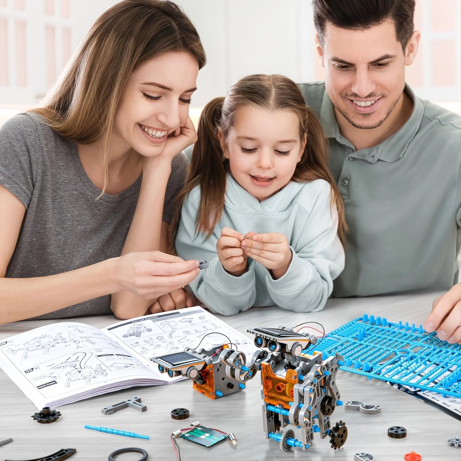 Doba STEM Solar Robot Kit For Kids; 12-in-1 Educational STEM Science Experiment Toys; Solar Powered Building Kit DIY For 8 9 10 11 12 13 Years Old Boys & Girls Kids Toy
