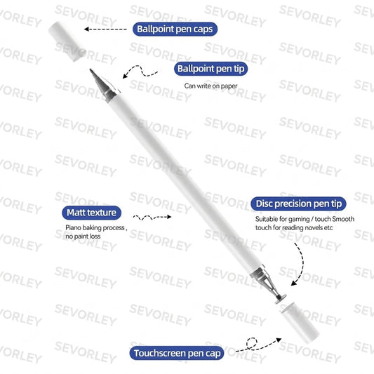 Doba 2 in 1 Universal Stylus Pen For Tablet Mobile Android ios Phone iPad Accessories Drawing Tablet Capacitive Screen Touch Pen