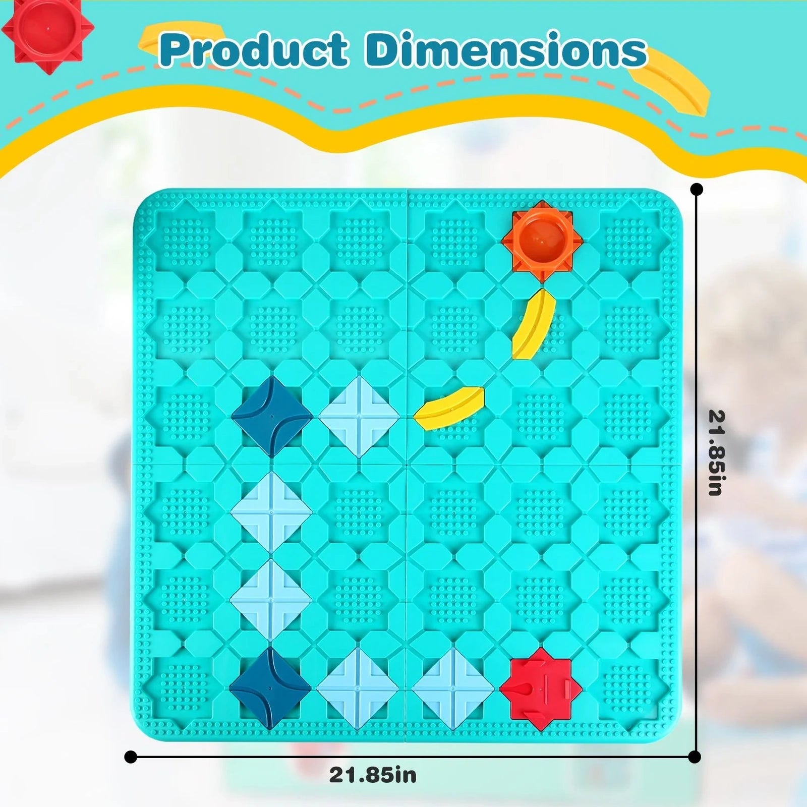 Doba Kids Logical Road Builder Toy Brain Teasers Puzzles Montessori Toys Preschool Educational Learning Toys Puzzle STEM Board Game For 3-8 Years Old Boys Girls Birthday Gift GPCT5326