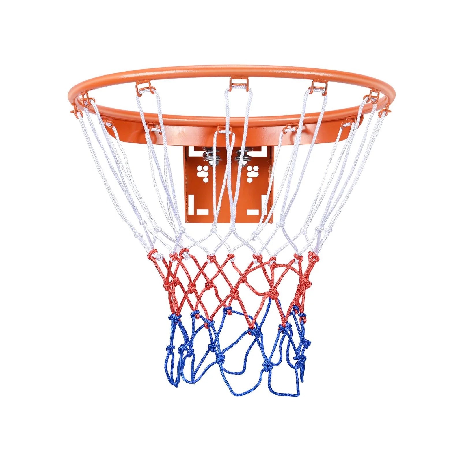 Doba Basketball Rim, Wall Door Mounted Basketball Hoop, Heavy Duty Q235 Basketball Flex Rim Goal Replacement with Net, Standard 18" Indoor and Outdoor Hanging Basketball Hoop for Kids Adults