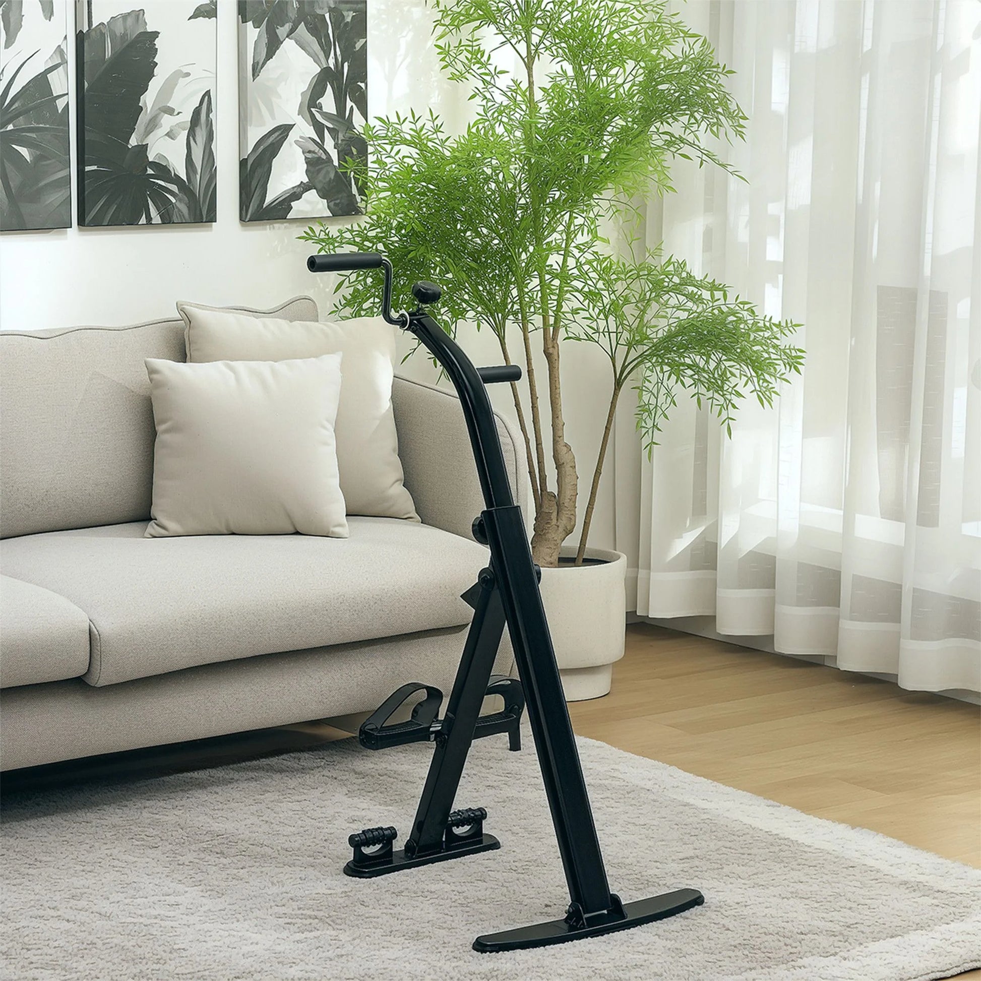Doba Seated Pedal Exerciser, Foldable Leg Exercise Bike with LCD Monitor for Seniors Elderly Rehabilitation Recovery Therapy