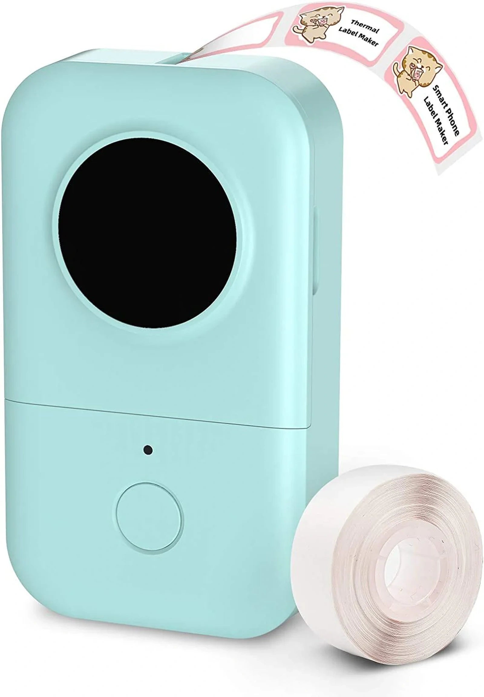 Doba D30 Label Maker Machine with Tape; Portable Bluetooth Label Printer; Small Smart Phone Handheld Sticker Mini Labeler Multiple Templates Font Icon Easy to Use Inkless Rechargeable F Office Home Green