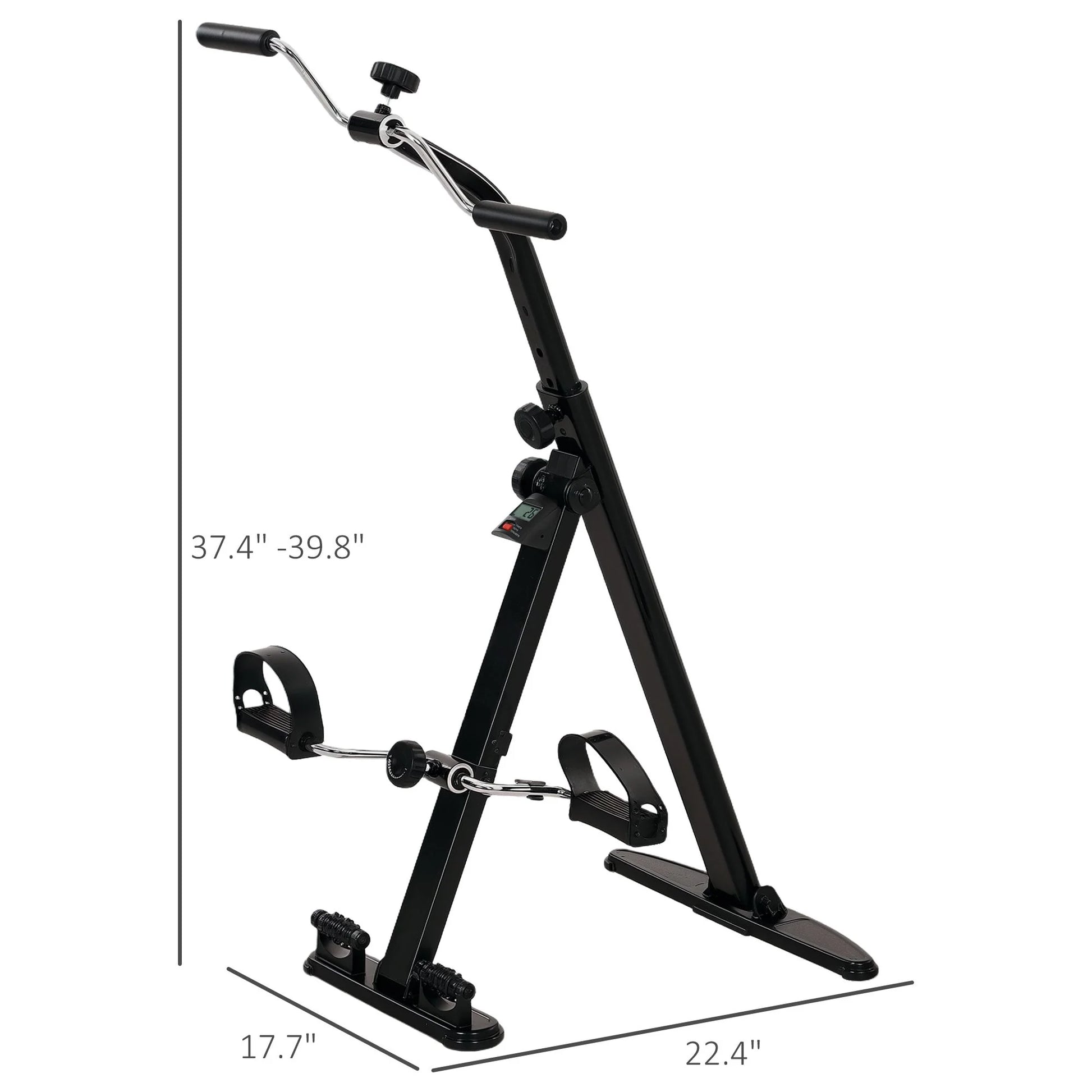 Doba Seated Pedal Exerciser, Foldable Leg Exercise Bike with LCD Monitor for Seniors Elderly Rehabilitation Recovery Therapy
