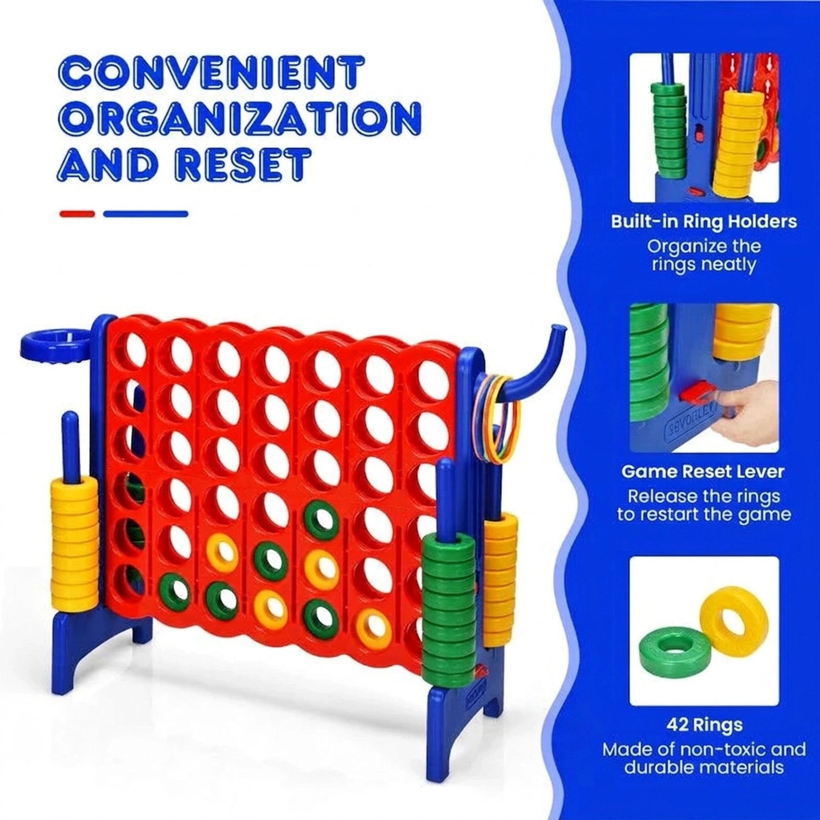 Doba 2.5 Feet 4-to-Score Giant Game Set