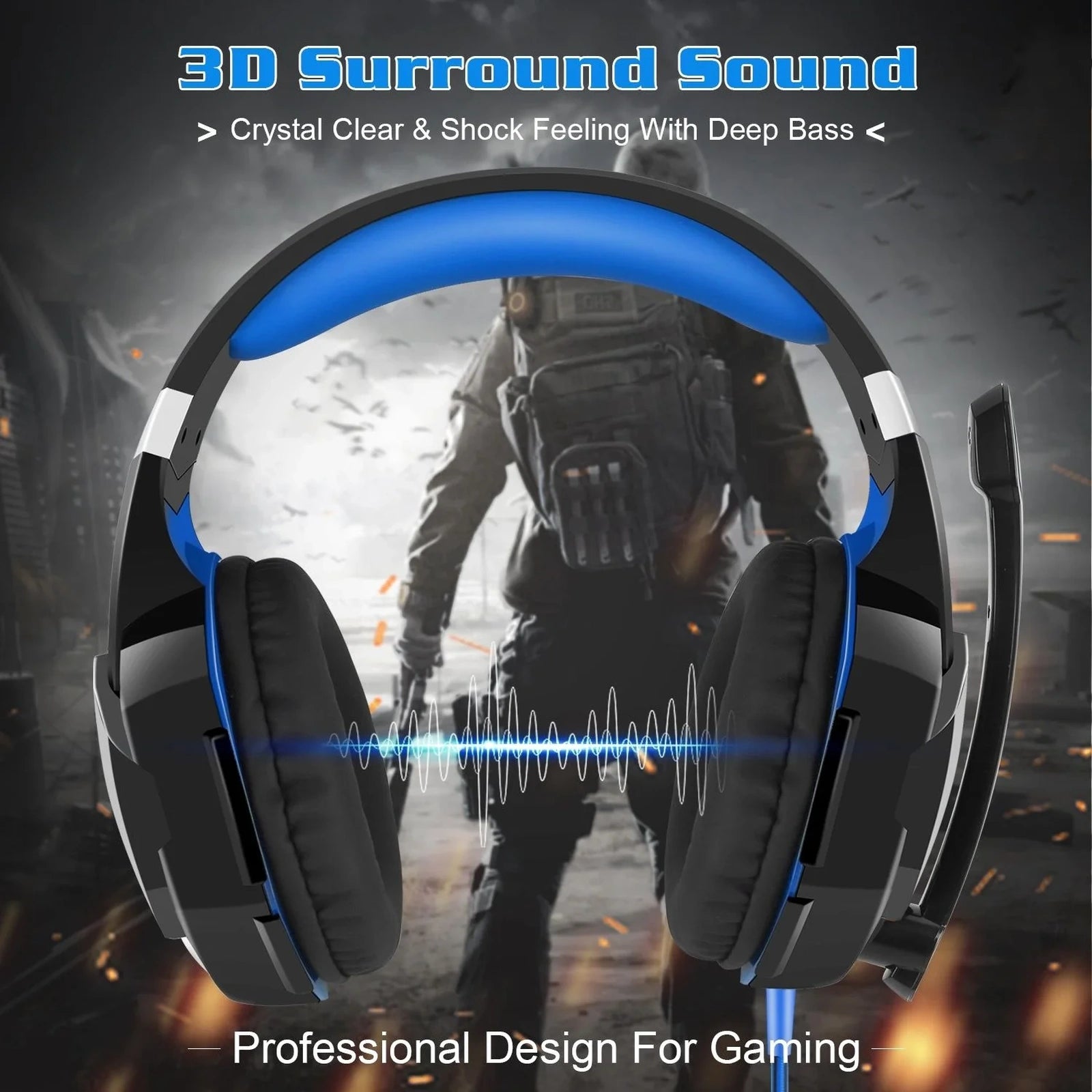 Doba Gaming Headset Over Ear Headphones for PS4 Xbox Nintendo Switch PC Laptop
