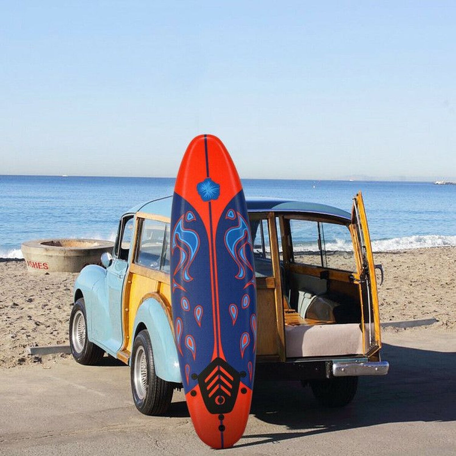 Doba 6 Feet Surfboard with 3 Detachable Fins