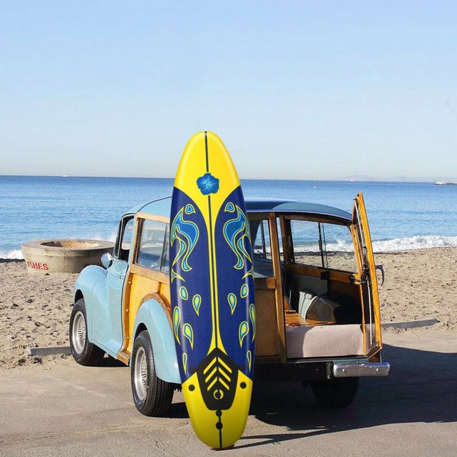 Doba 6 Feet Surfboard with 3 Detachable Fins