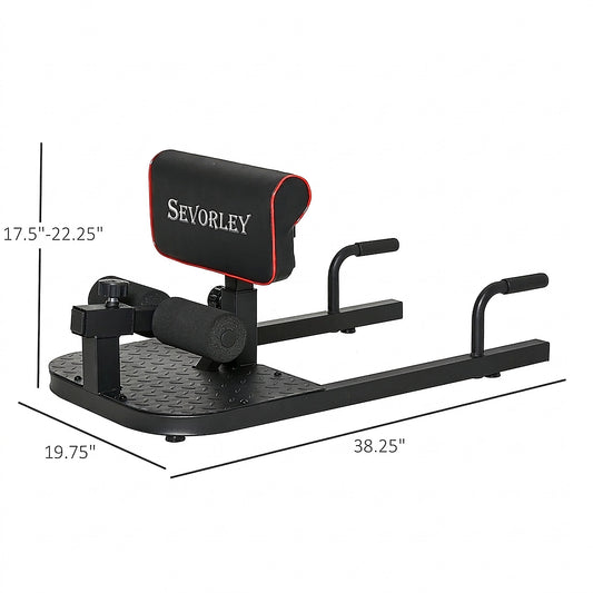 Doba 3 in 1 Padded Push Up Sit Up Squat Machine, Home Gym Fitness Equipment, Black