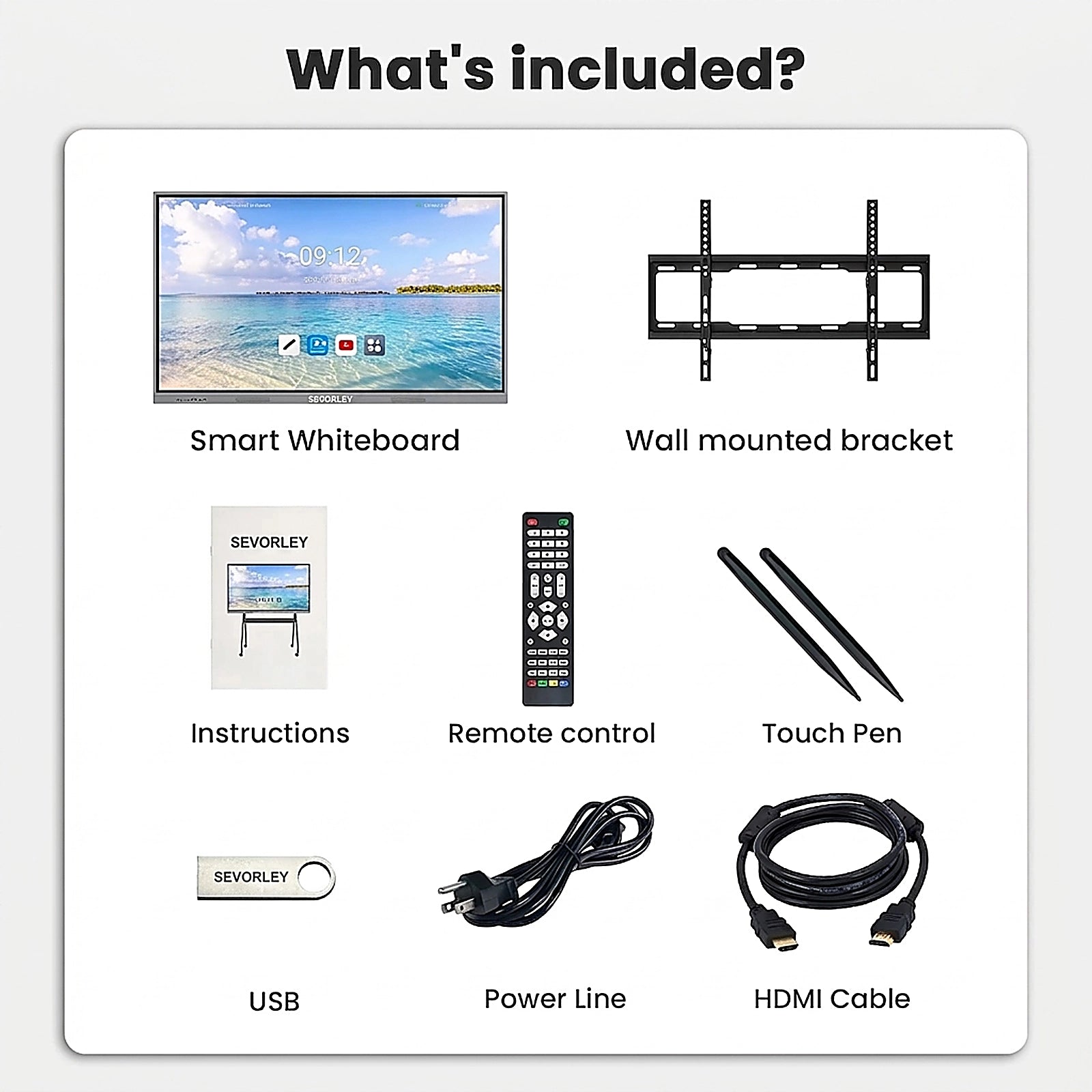 Doba 55 lnch Smart Board 8+128 – Android 14, Google EDLA-Certified 4K Interactive Flat Panel