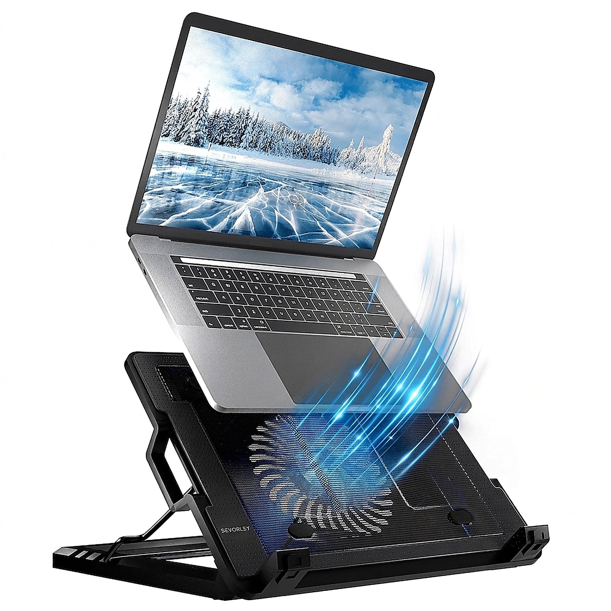 Doba HyperGear UpRite Air Portable Laptop Cooling Stand Black