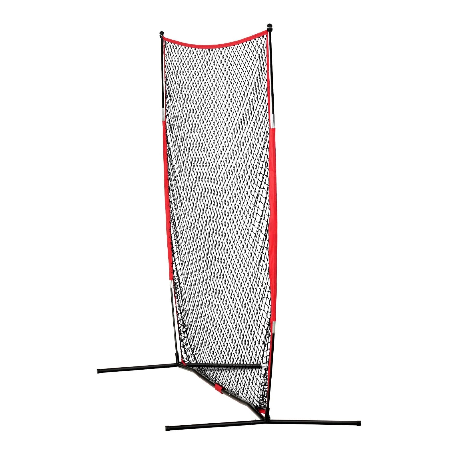 Doba Barricade Backstop Net, 7x7 ft Ball Sports Barrier Netting, Portable Practice Equipment with Carry Bag, Protection Screen for Baseball Softball Lacrosse Soccer Hockey Training, for Backyard