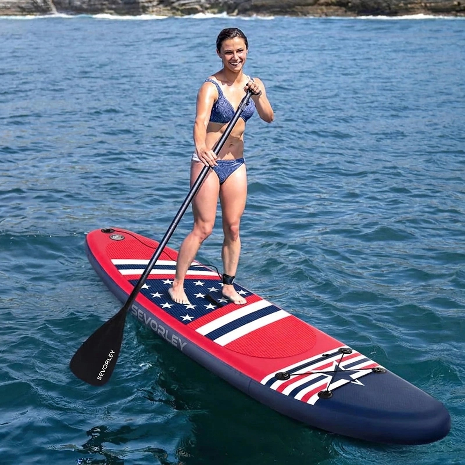 Doba Inflatable Paddle Board with Removable Fin and Backpack