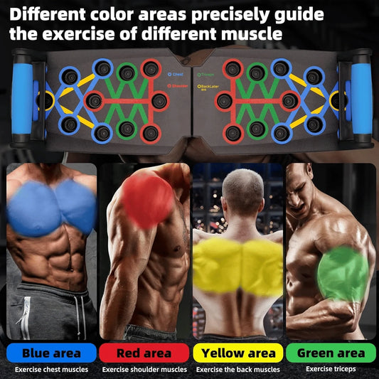 Doba 28 in 1 Push Up Rack Board System Fitness Workout Train Home Gym Exercise Stands