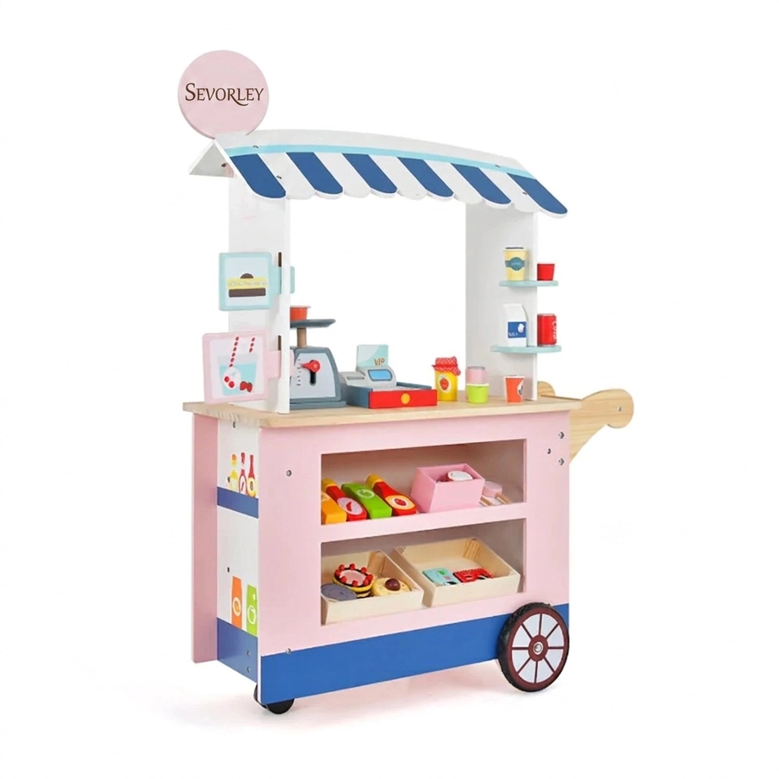 Doba Toy Cart Play Set with POS Machine and Lovely Scale