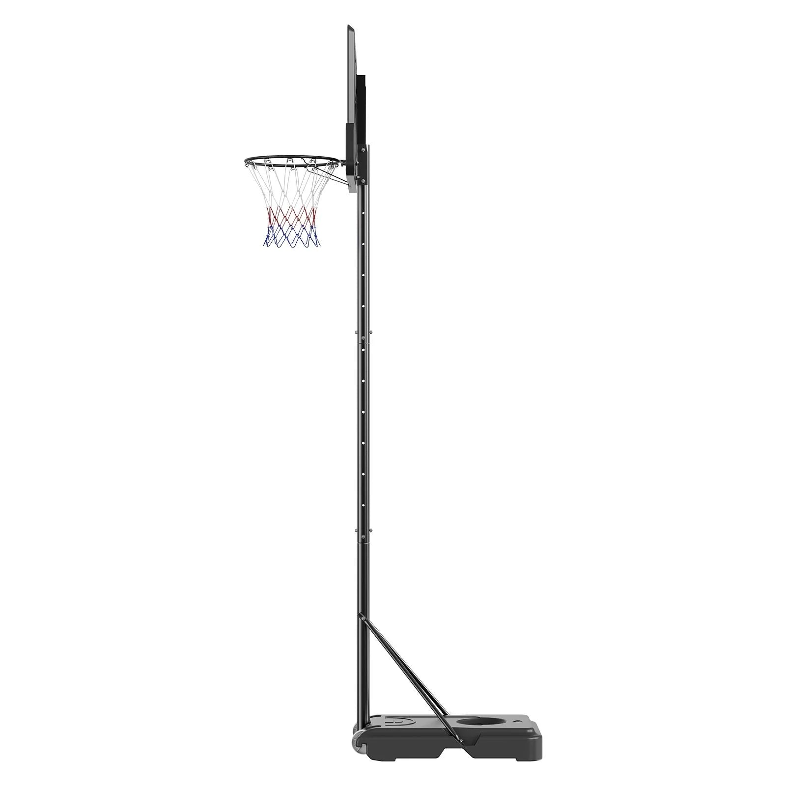 Doba Basketball Hoop, 4-10 ft Adjustable Height Portable Backboard System, 44 inch Basketball Hoop & Goal, Kids & Adults Basketball Set with Wheels, Stand, and Fillable Base, for Outdoor/Indoor