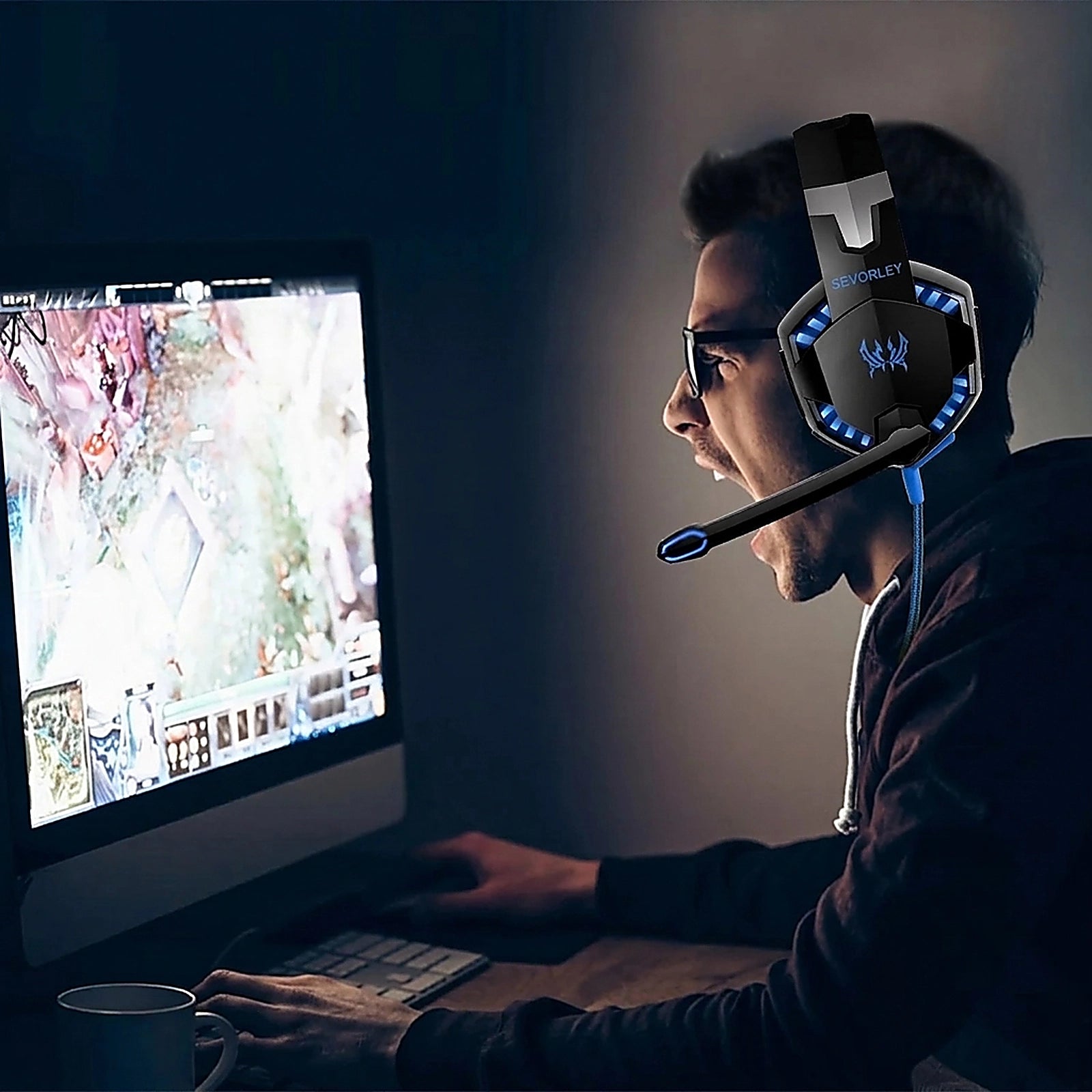 Doba Gaming Headset Over Ear Headphones for PS4 Xbox Nintendo Switch PC Laptop