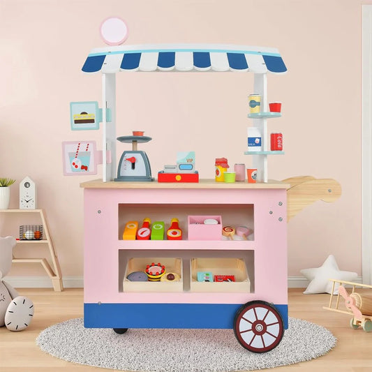 Doba Toy Cart Play Set with POS Machine and Lovely Scale Multicolor