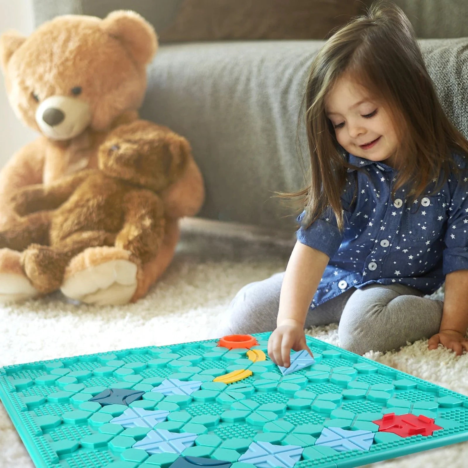 Doba Kids Logical Road Builder Toy Brain Teasers Puzzles Montessori Toys Preschool Educational Learning Toys Puzzle STEM Board Game For 3-8 Years Old Boys Girls Birthday Gift GPCT5326