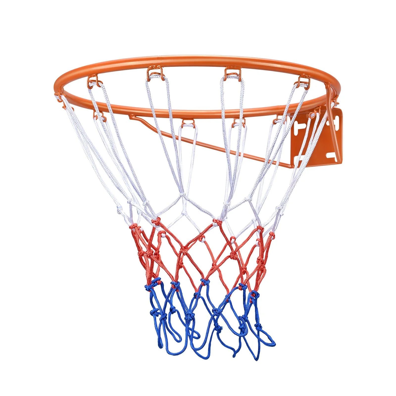 Doba Basketball Rim, Wall Door Mounted Basketball Hoop, Heavy Duty Q235 Basketball Flex Rim Goal Replacement with Net, Standard 18" Indoor and Outdoor Hanging Basketball Hoop for Kids Adults 0 Integrated