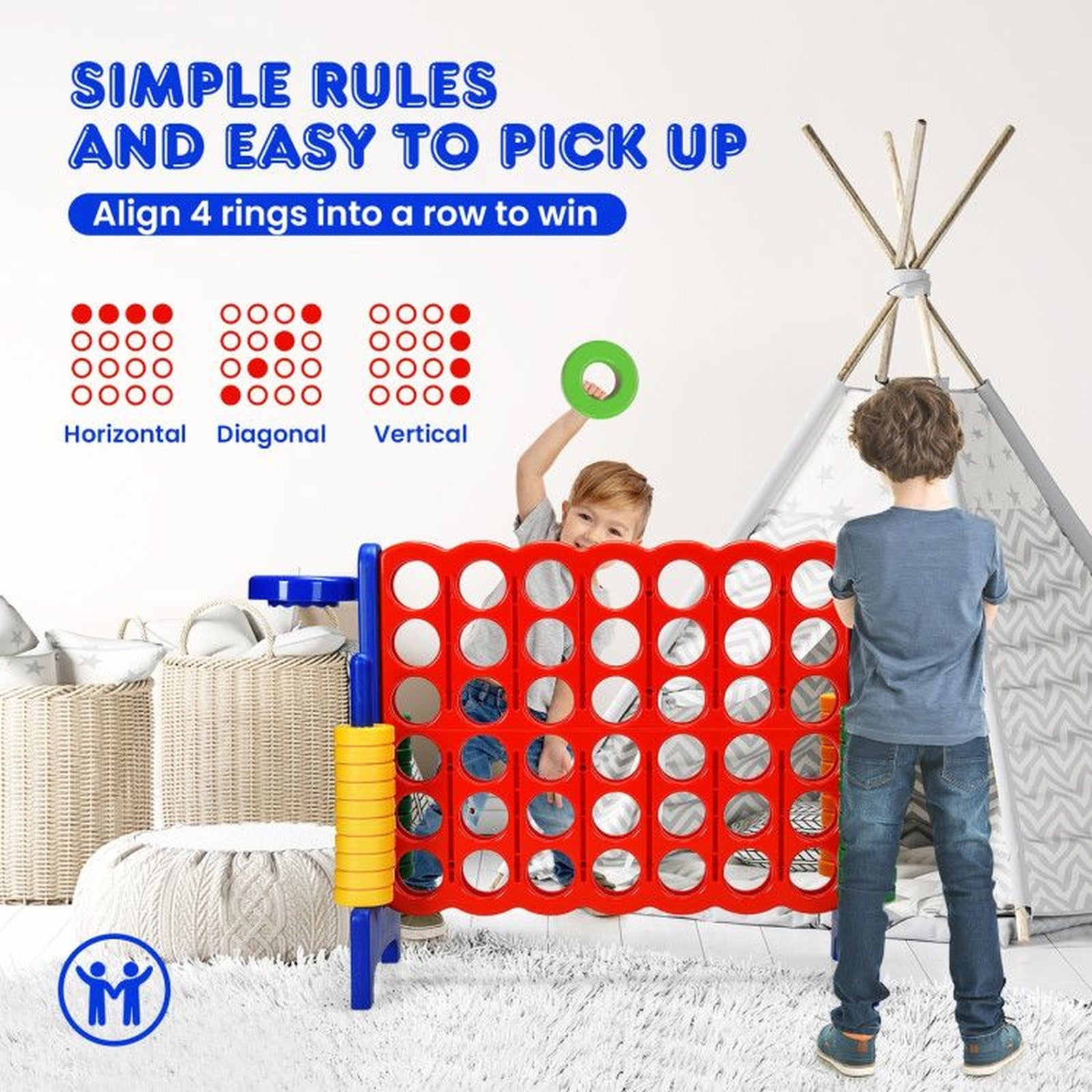 Doba 2.5 Feet 4-to-Score Giant Game Set