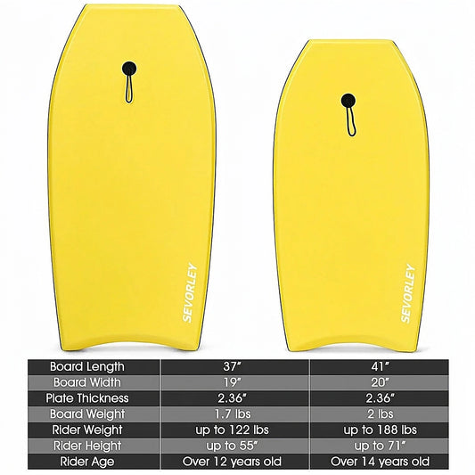 SEVORLEY Compact and Lightweight Bodyboard for Effortless Surfing