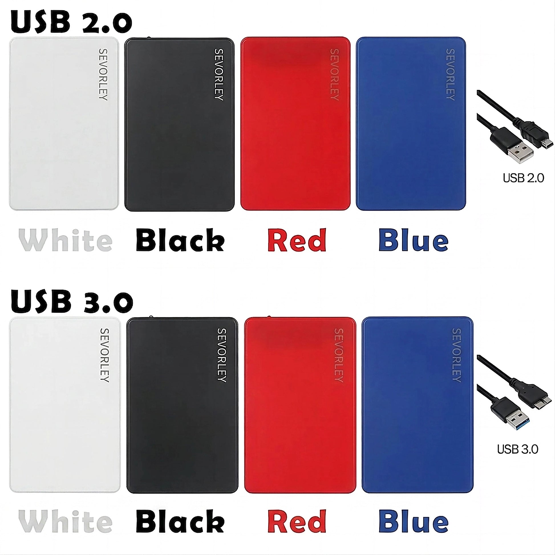 Doba 2.5-inch Hard Drive Enclosure; USB3.0 2.0 IDE Parallel Port Mobile Hard Disk Box; High-speed HDD Chassis External Storage; Suitable For PC Laptop And Mobile Phone OTG Connection