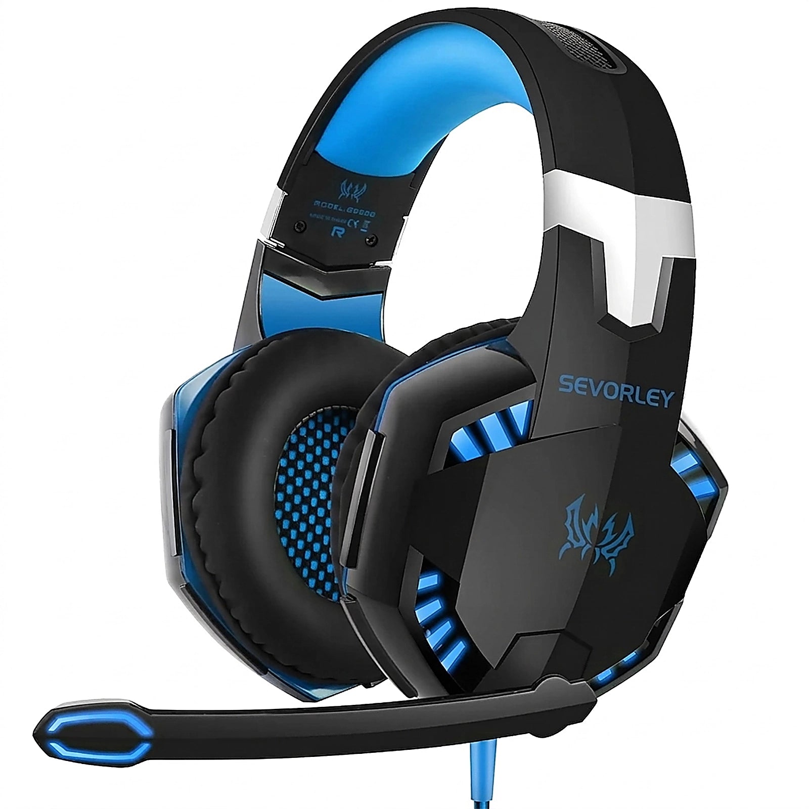 Doba Gaming Headset Over Ear Headphones for PS4 Xbox Nintendo Switch PC Laptop Blue