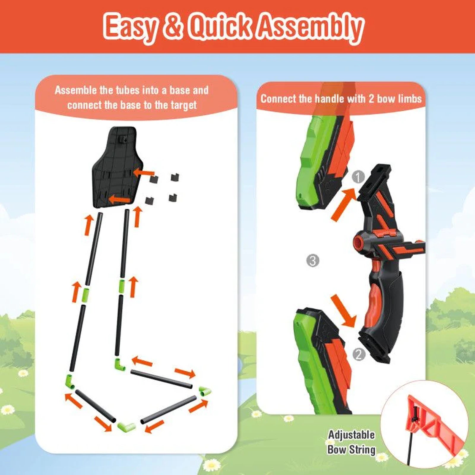 Doba Youth Archery Bow Set with LED Light Up Bow and 20 Suction Cup Arrows for Kids