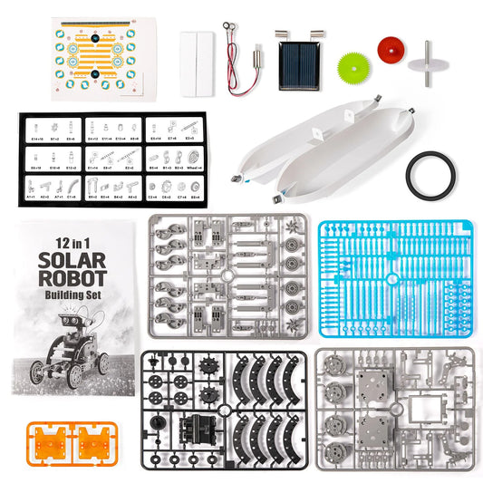 Doba STEM Solar Robot Kit For Kids; 12-in-1 Educational STEM Science Experiment Toys; Solar Powered Building Kit DIY For 8 9 10 11 12 13 Years Old Boys & Girls Kids Toy