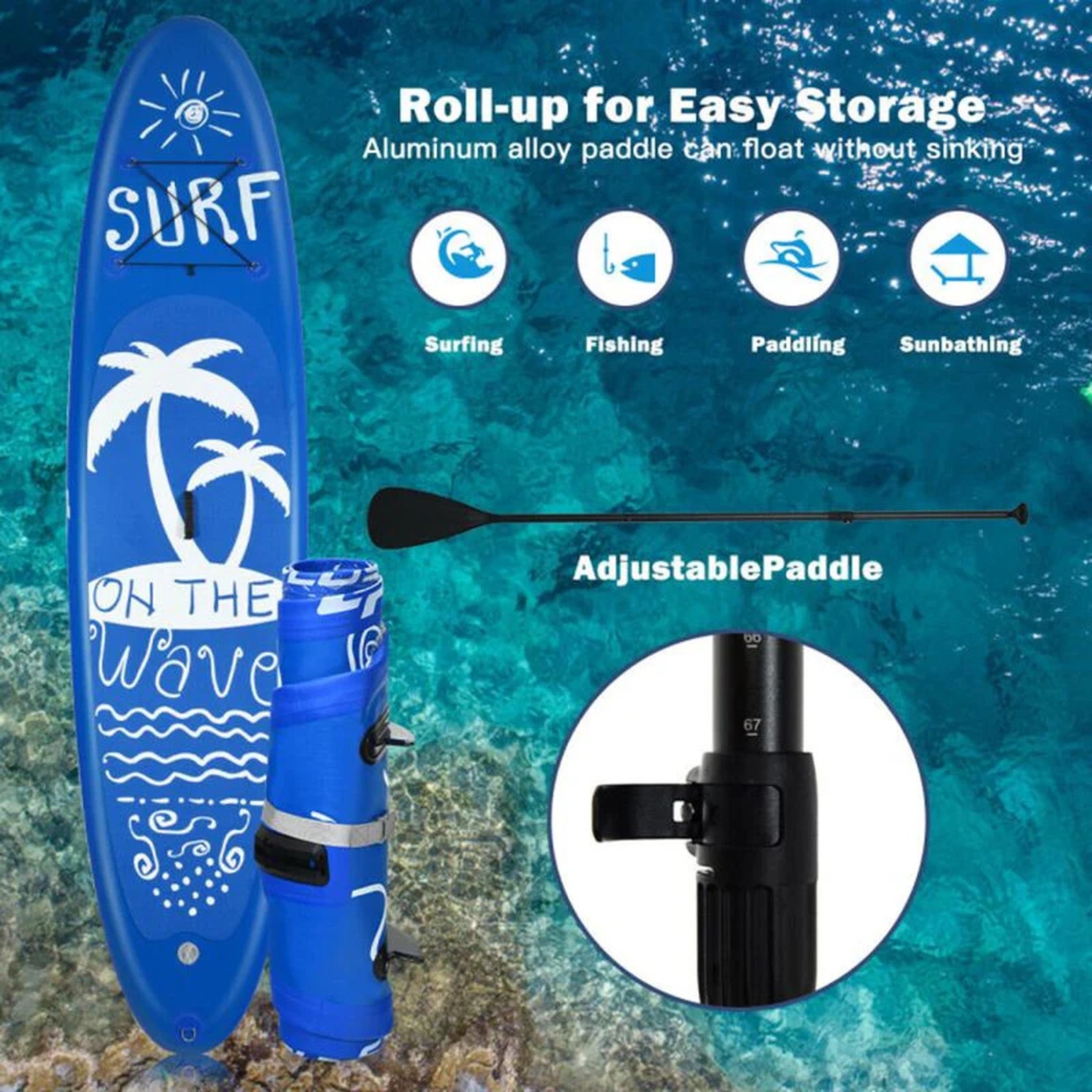 Doba Inflatable and Adjustable Stand Up Paddle Board