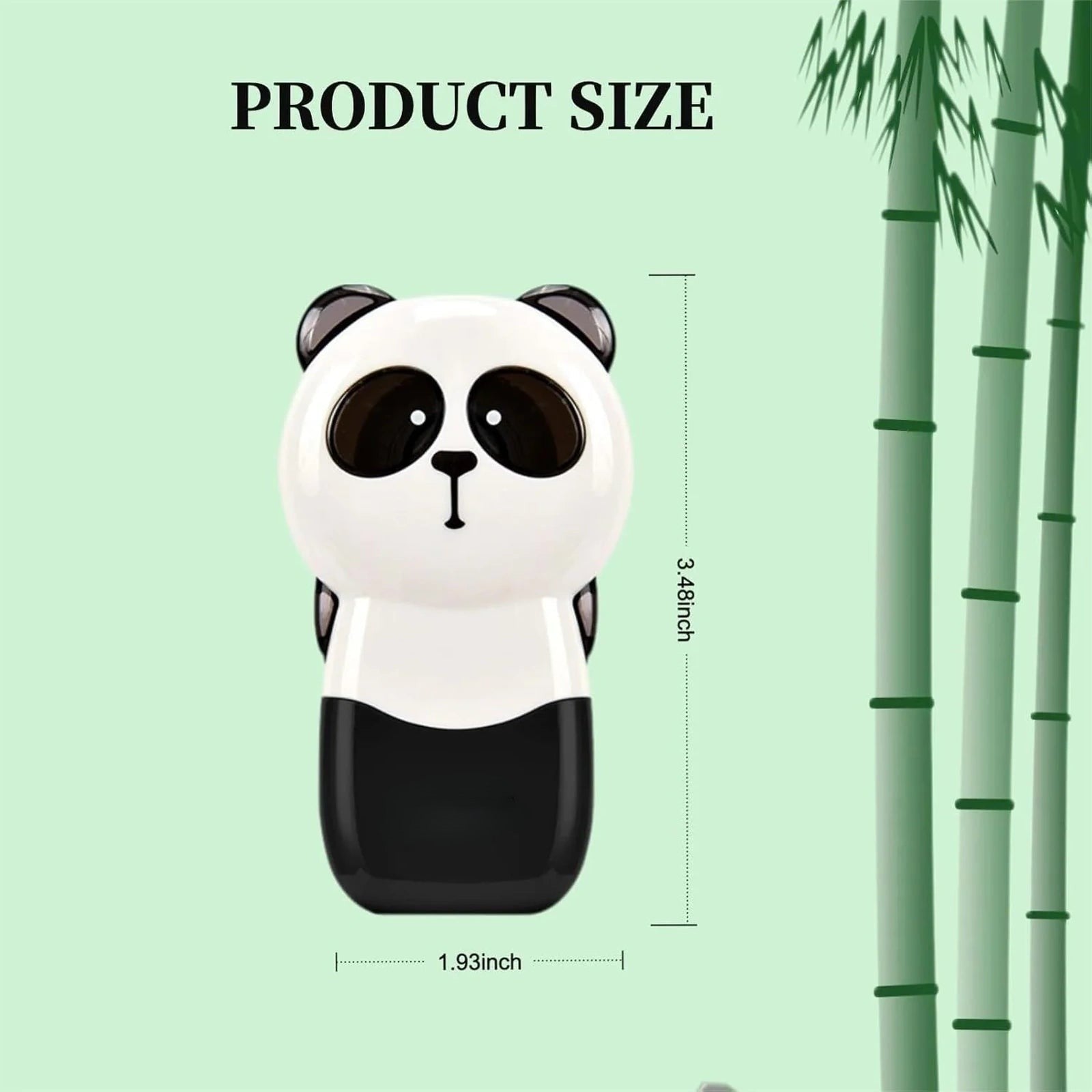Doba Aesthetic and Cute Panda-Shaped White Errors Out Correction Tape, 39.37ft (12m) Each, 3-Count Pack, Easy to use, Dry Instantly, Clean and Tear-Resistant Tape Office or School Supplies