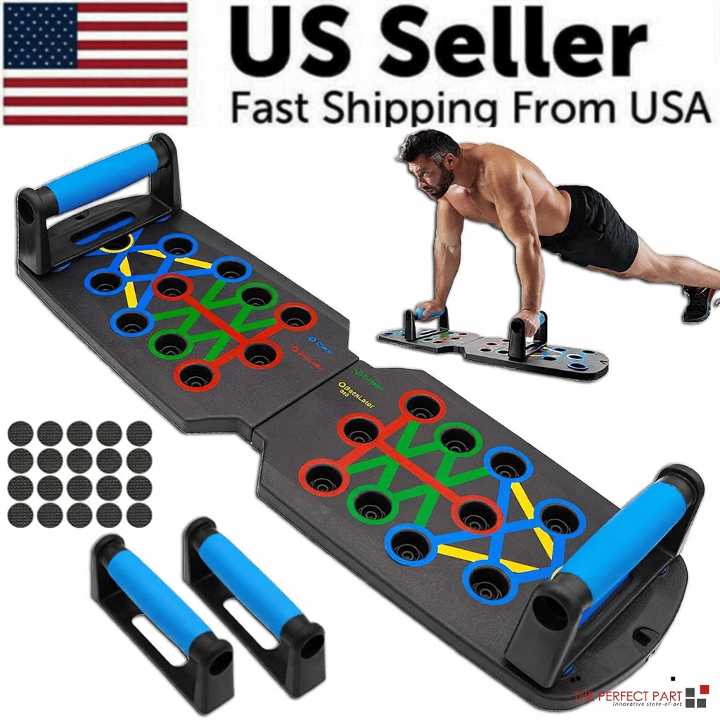 Doba 28 in 1 Push Up Rack Board System Fitness Workout Train Home Gym Exercise Stands