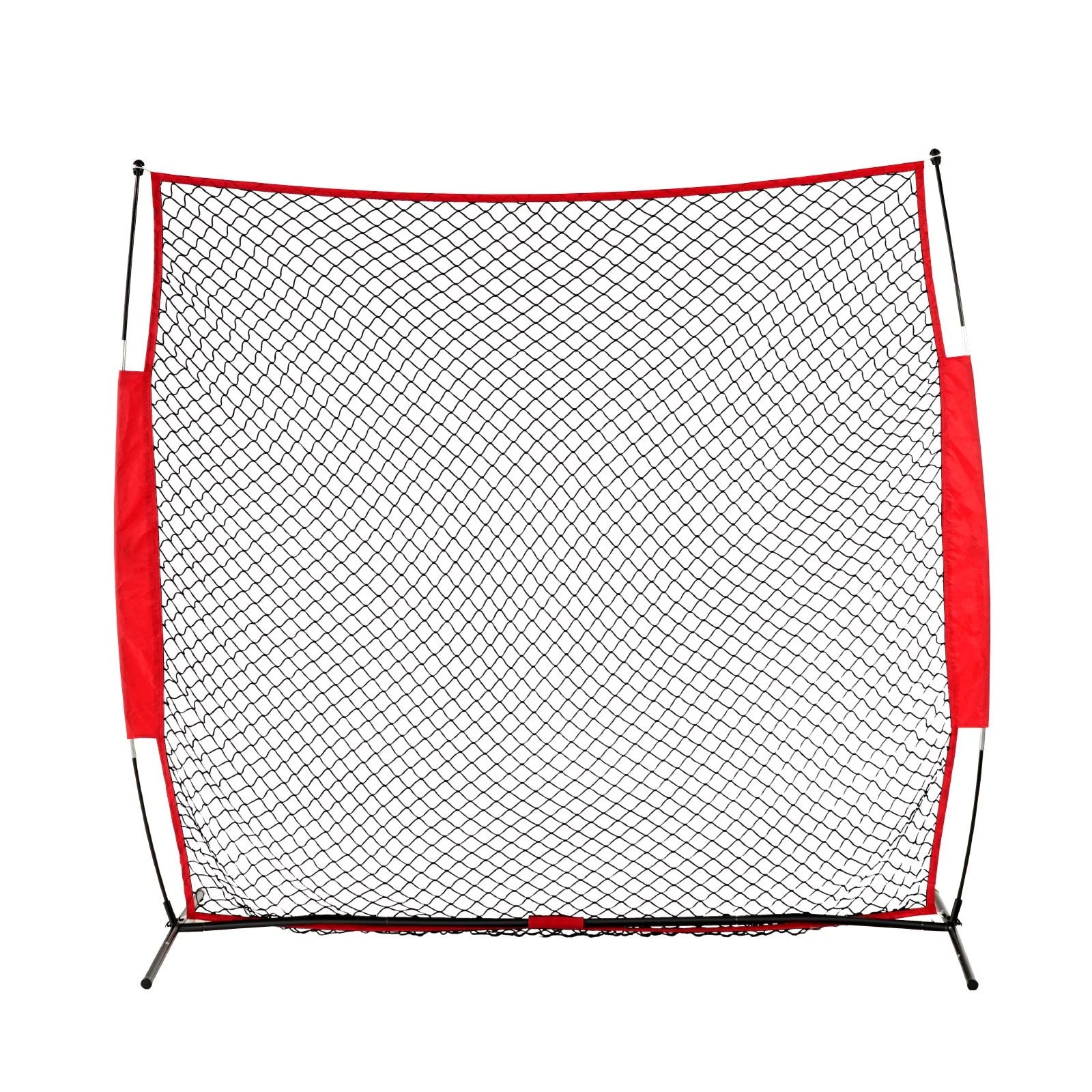 Doba Barricade Backstop Net, 7x7 ft Ball Sports Barrier Netting, Portable Practice Equipment with Carry Bag, Protection Screen for Baseball Softball Lacrosse Soccer Hockey Training, for Backyard