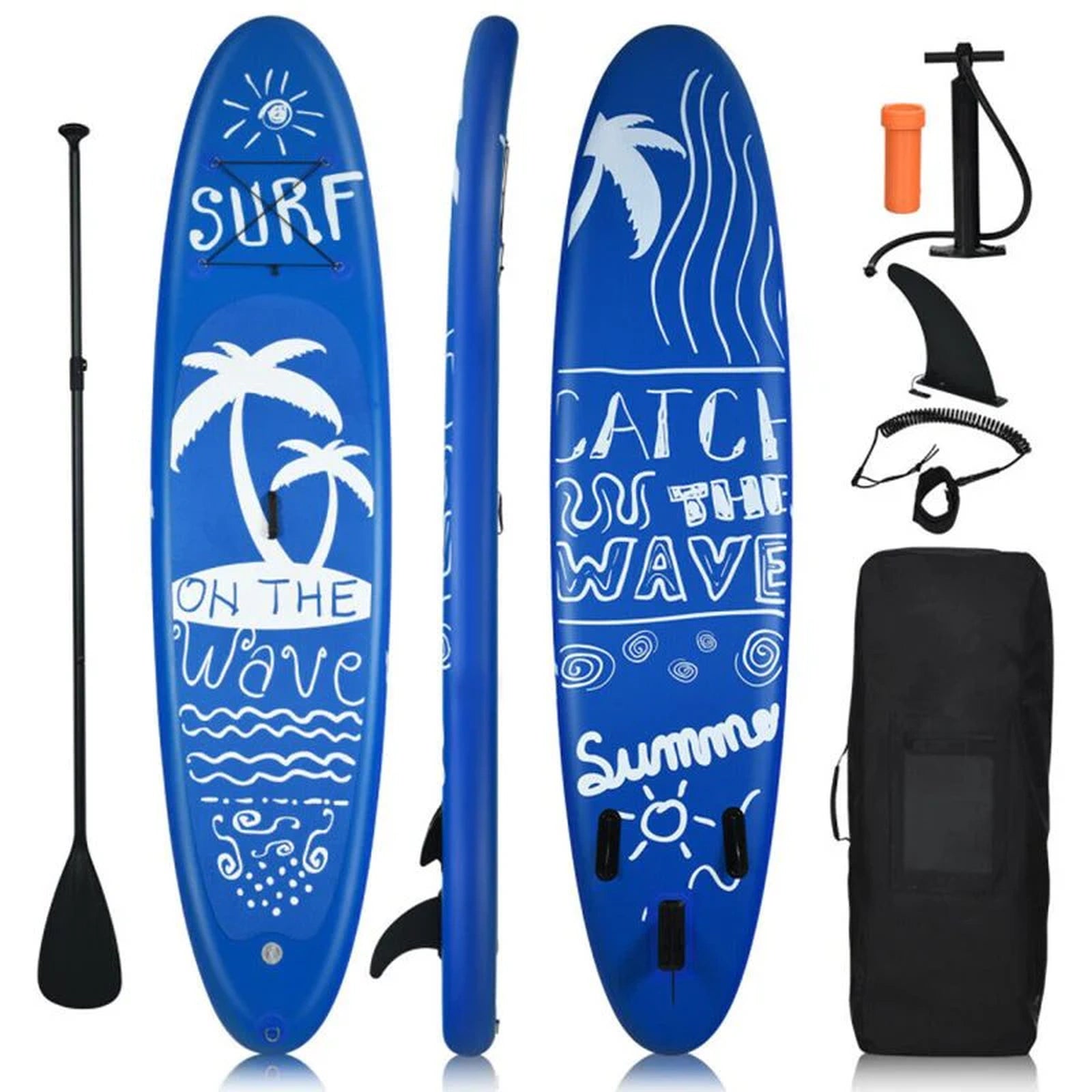 Doba Inflatable and Adjustable Stand Up Paddle Board Blue