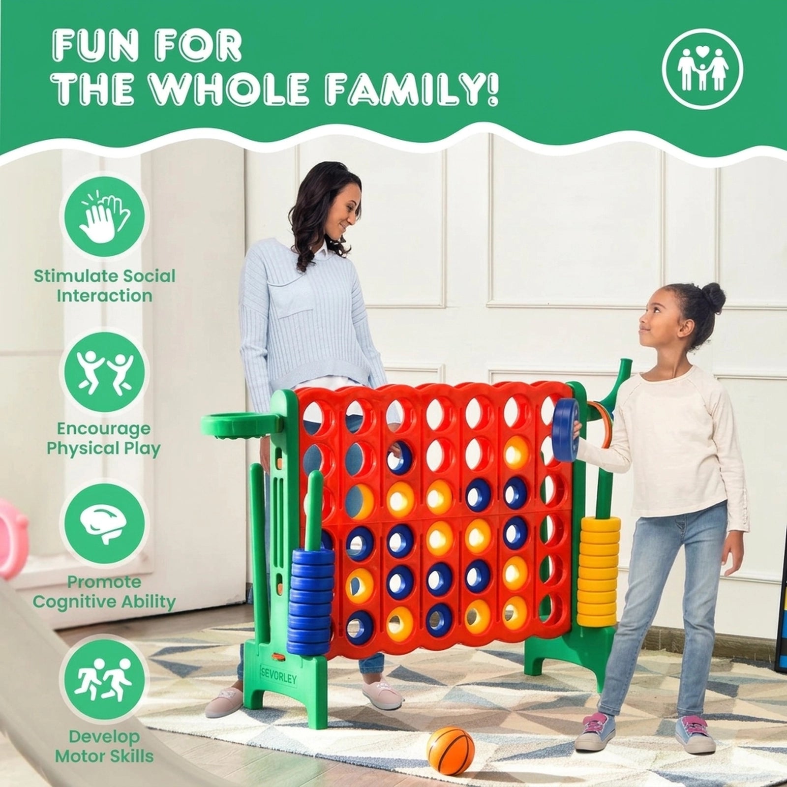 Doba 2.5 Feet 4-to-Score Giant Game Set