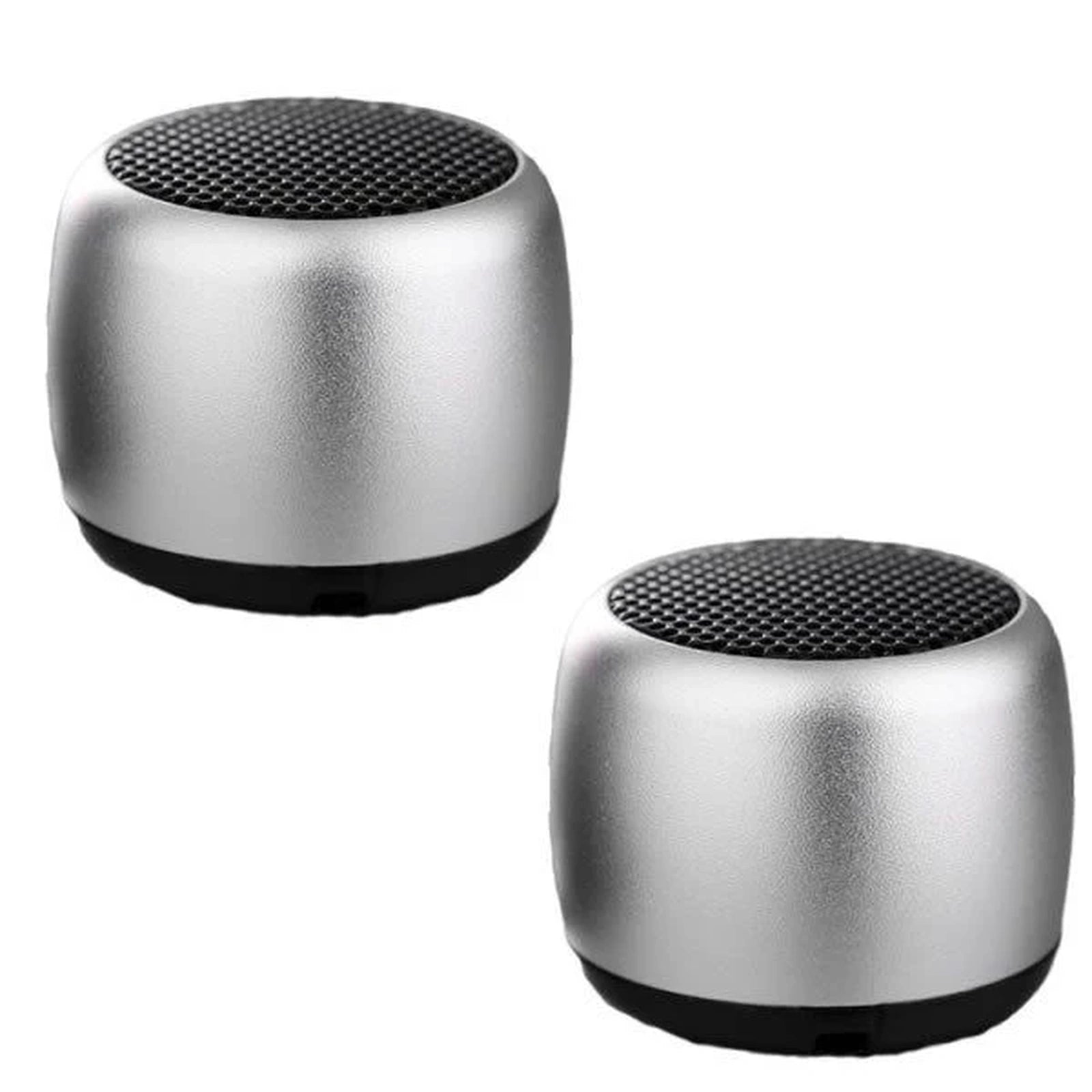 Doba Little Wonder Solo Stereo Multi Connect Bluetooth Speaker 2/Pak SILVER