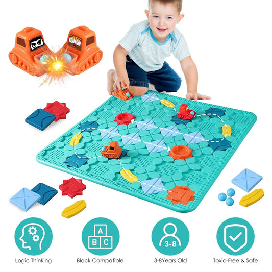 Doba Kids Logical Road Builder Toy Brain Teasers Puzzles Montessori Toys Preschool Educational Learning Toys Puzzle STEM Board Game For 3-8 Years Old Boys Girls Birthday Gift GPCT5326 Multi-Color