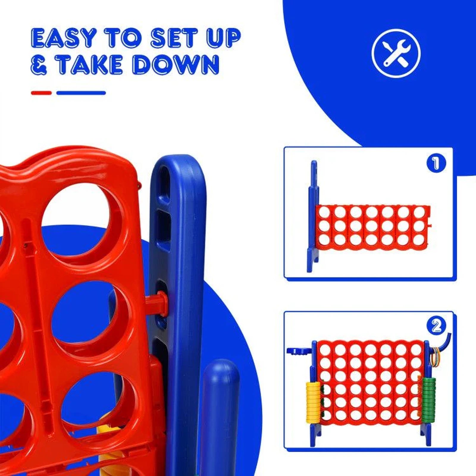 Doba 2.5 Feet 4-to-Score Giant Game Set